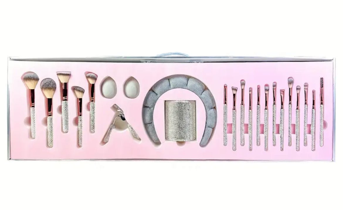 crystalglow setpinceaux diamants strass makeup pinceauxmaquillage