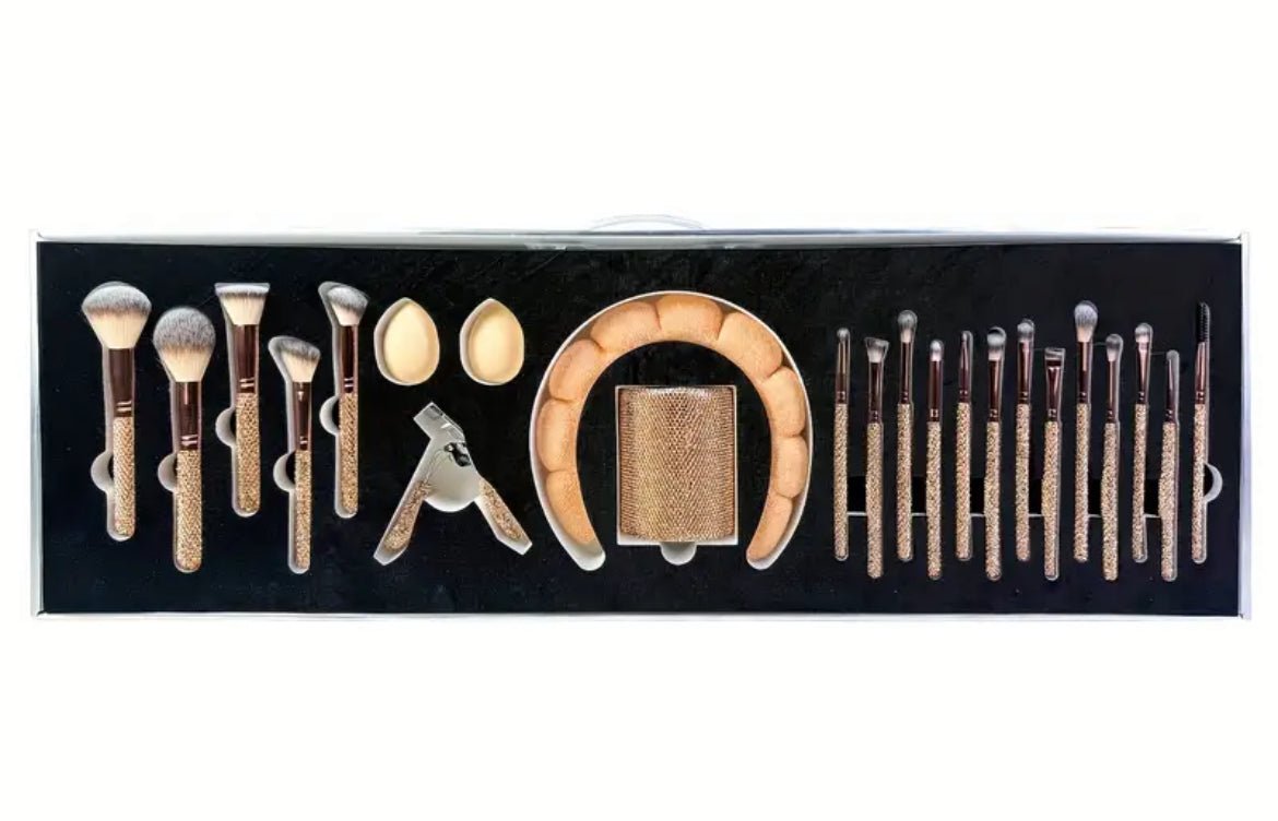 crystalglow setpinceaux diamants strass makeup pinceauxmaquillage