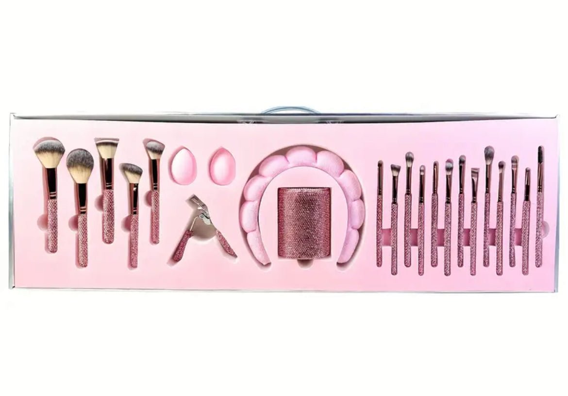 crystalglow setpinceaux diamants strass makeup pinceauxmaquillage